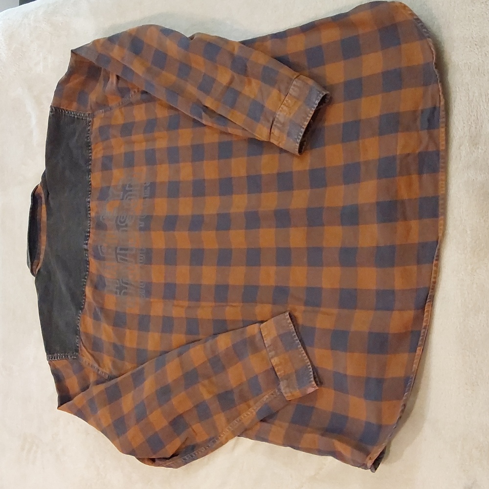 Harley-Davidson Brown Plaid Long Sleeve Button-Up Size 2XL & Leather Fanny Pack - Picture 10 of 16